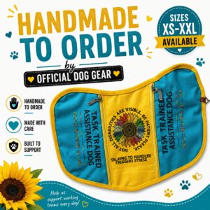 Yellow Rainbow Dog Vest