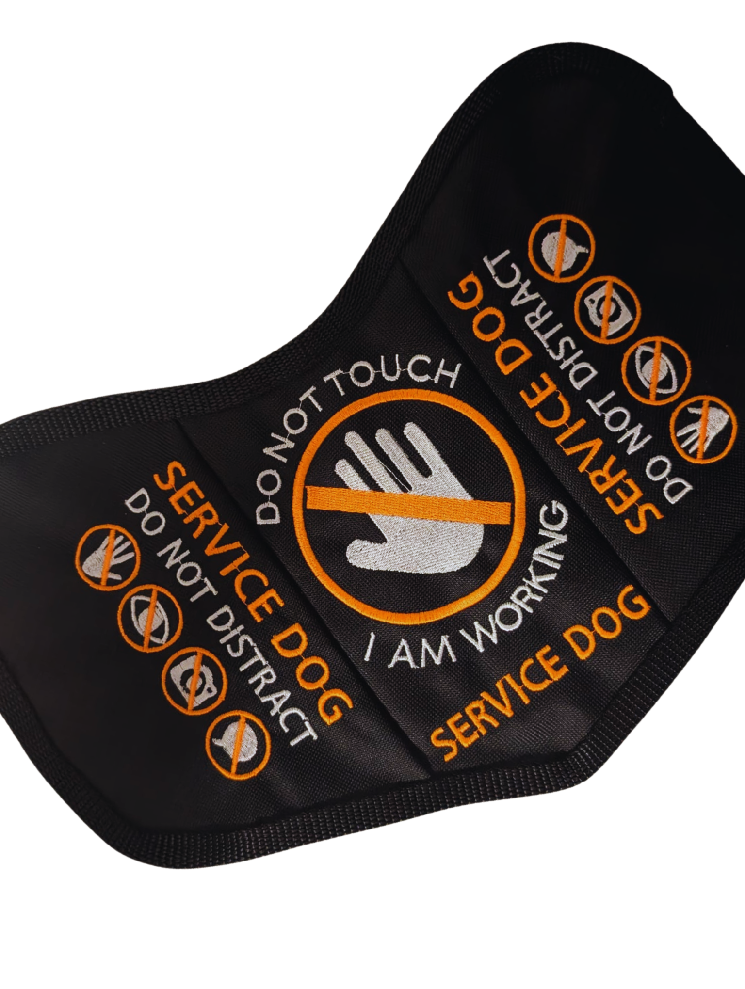 Neon Do Not Touch Dog Vest