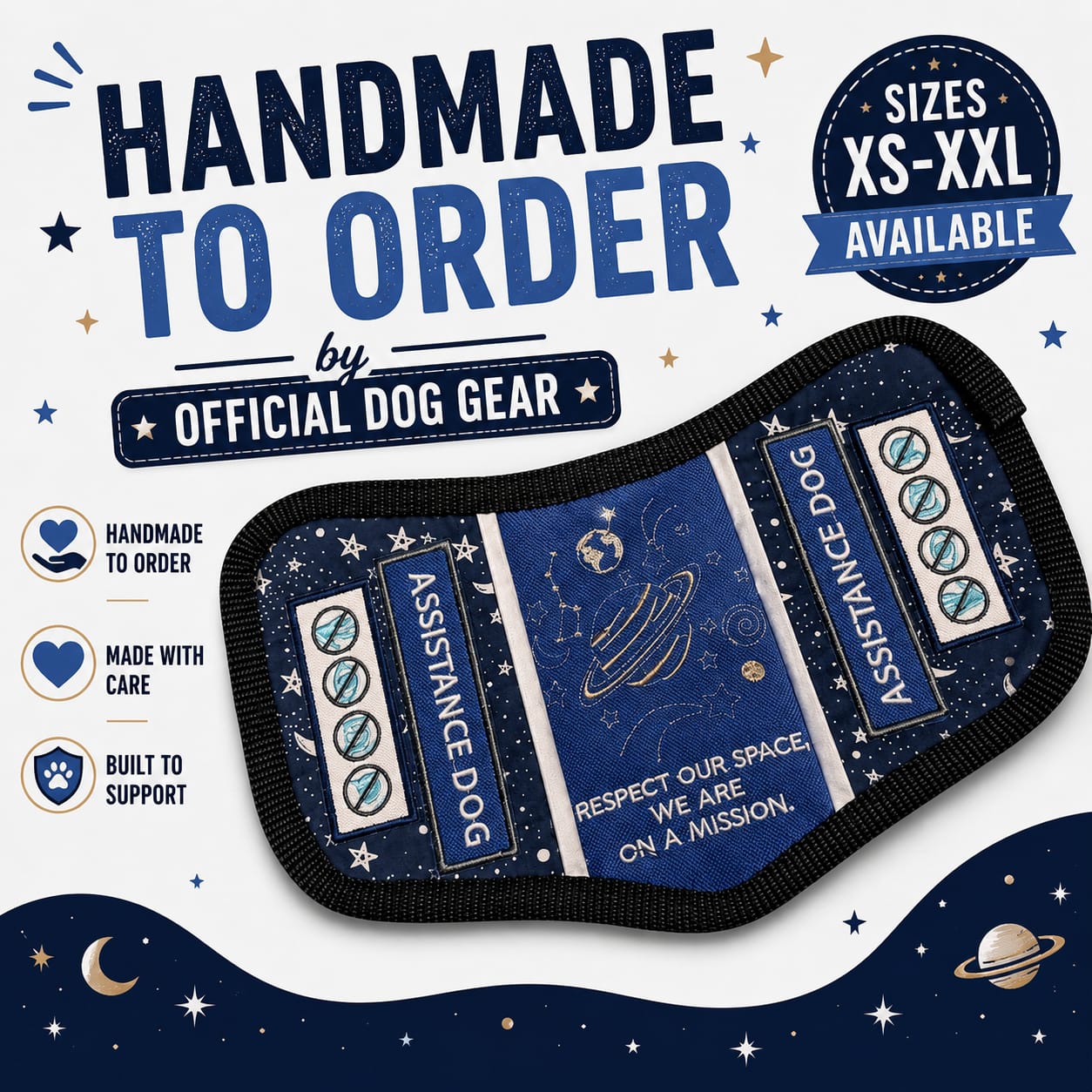 Space Mission Dog Vest
