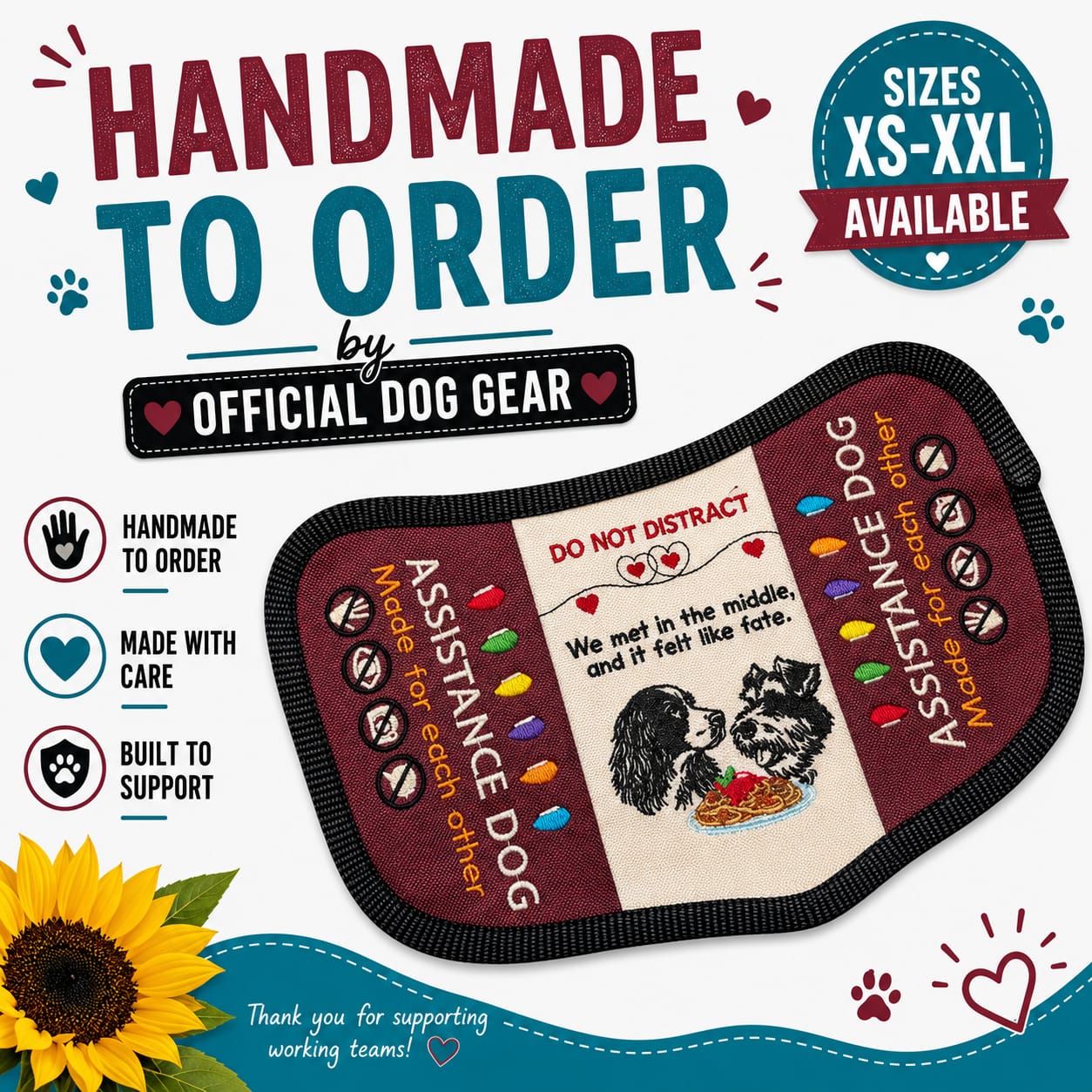 Made for Each Other Dog Vest